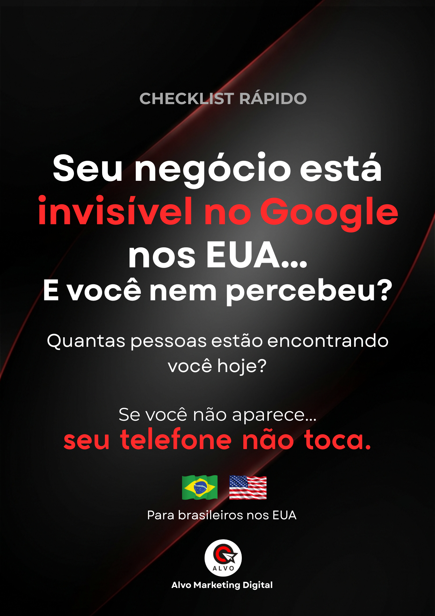 Capa do Check-list Google EUA da Alvo Marketing Digital